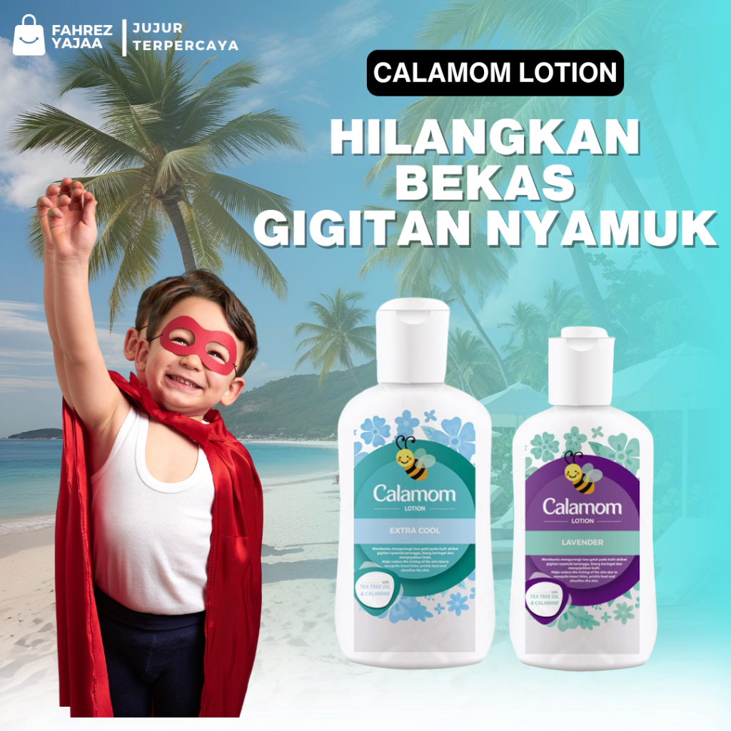Lotion CALAMOM Calamine Oil Anti Gatal Pereda Gatal Akibat Gigitan Nyamuk Serangga Ampuh