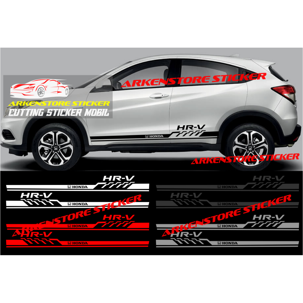 Promo sticker mobil hrv cutting sticker stiker mobil honda hrv stiker hrv