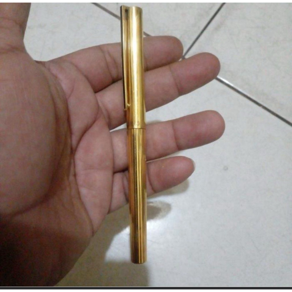 ST Dupont Paris Classic Vermeil 925 Fountain Pen 18K 750 Gold