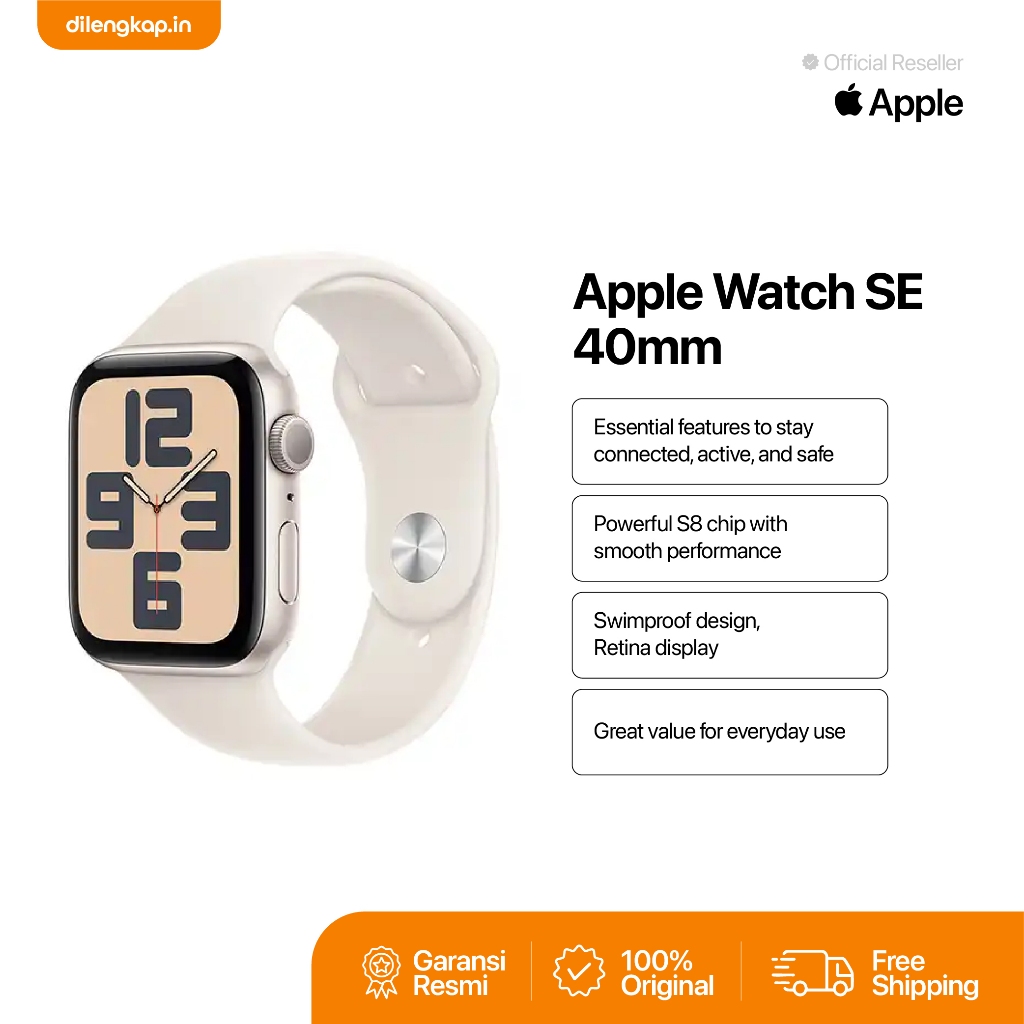 Apple Watch SE 40mm - Smartwatch Original Resmi Indonesia