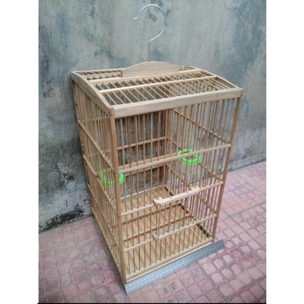 Sangkar burung kecil Ful bambu