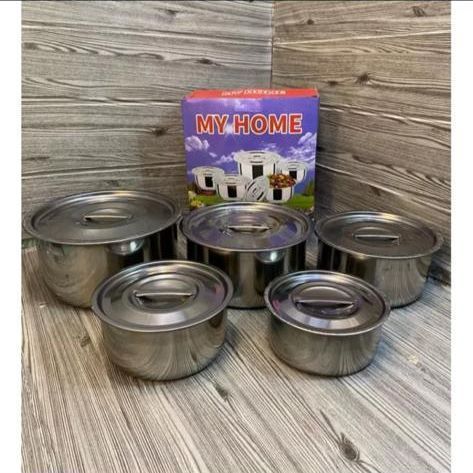 panci set India 5pcs - set panci my home - set panci - panci susun