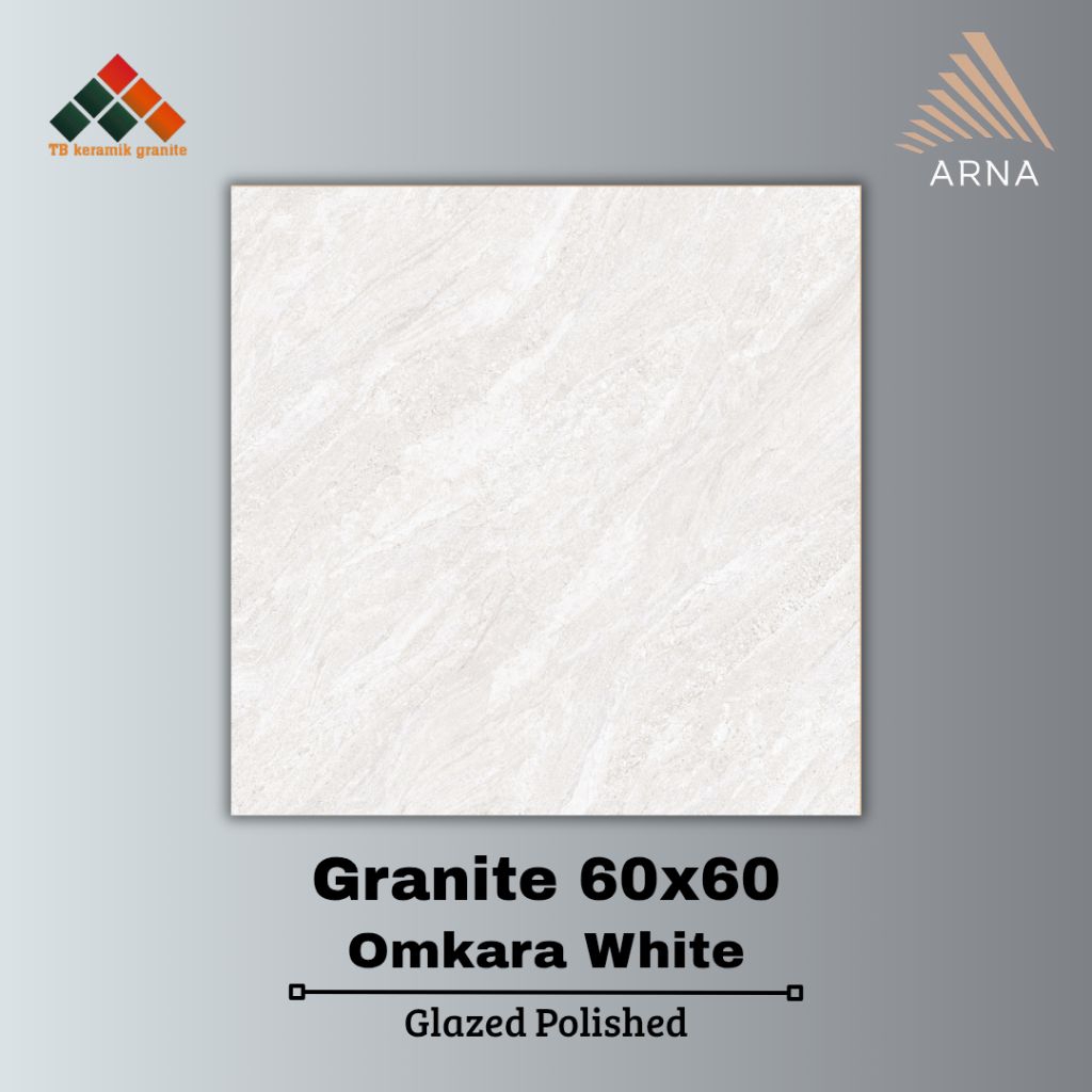 Granit 60x60 Arna Omkara White / Glazed Polished
