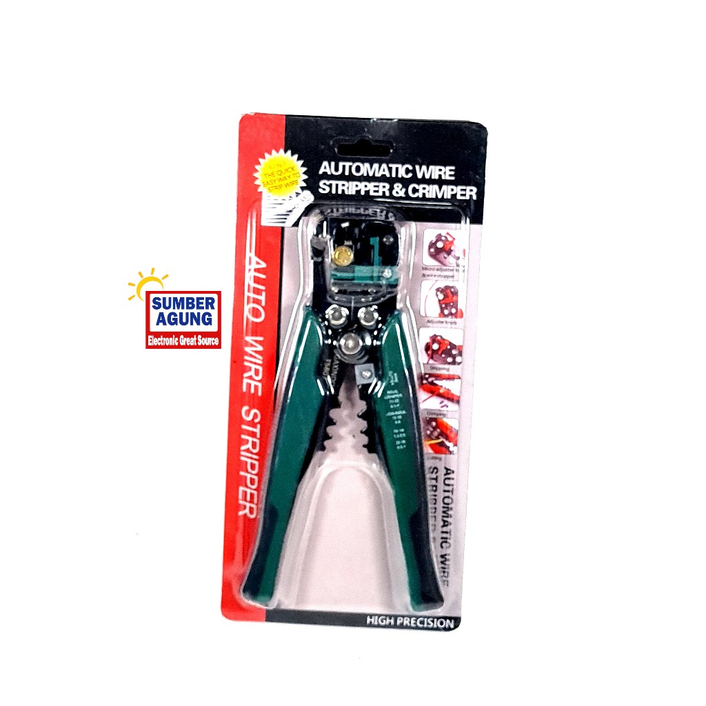 Gaxindo Tang Potong Serbaguna T5807 Automatic Wire Stripper Crimper Jepit Klem Terminal Mengupas Oto