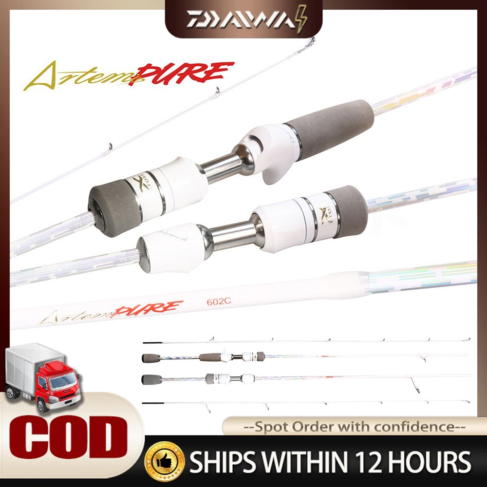 Joran Pancing ArtemisPure UL Ultra Ringan Karbon Padat Spinning Baitcasting 1.5m 1.68m 1.8m 1.98m