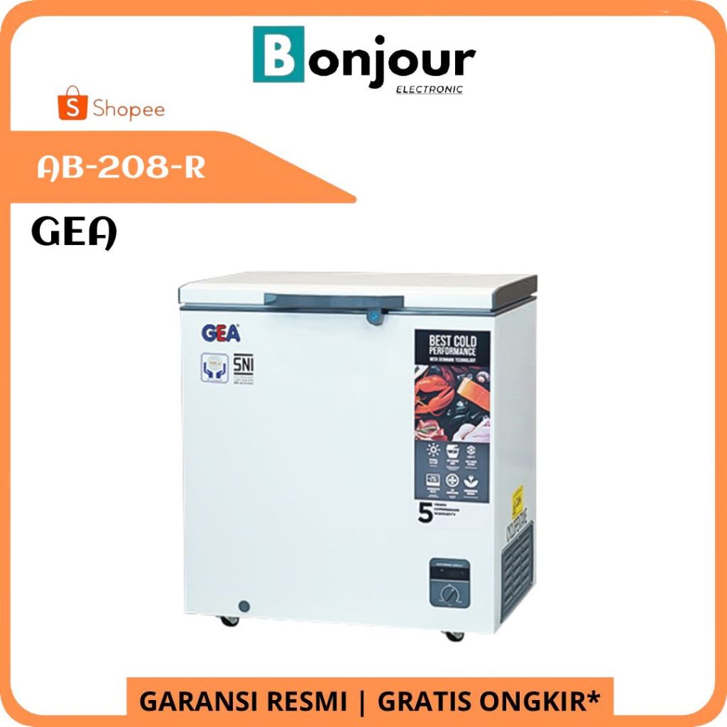 Chest Freezer 210 Liter GEA AB208 GEA AB-208-R Freezer Box GEA 210L