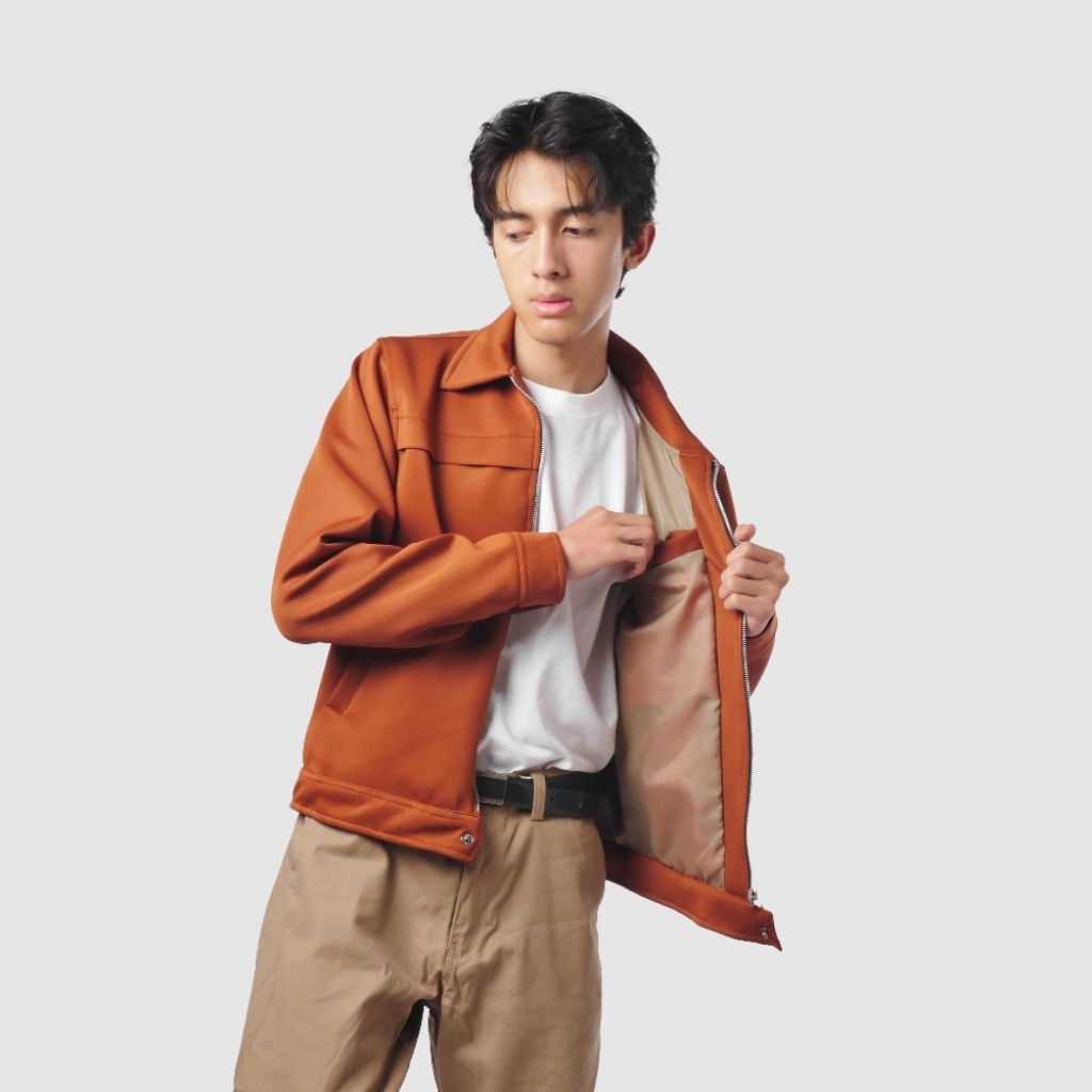 Jaket scuba cowok kekinian/jaket work scuba/jaket pria modern