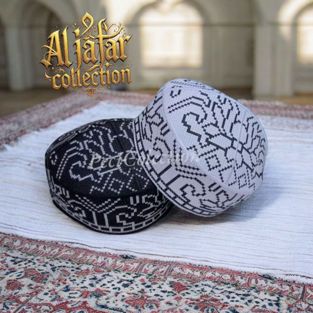 peci  kopiah songkok pakistan ovais full bordir pakistan