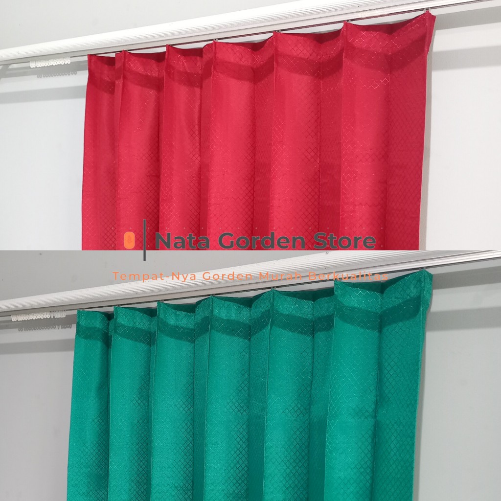 Gorden Sido Polos Gorden plisket model kawat Gorden jendela kamar