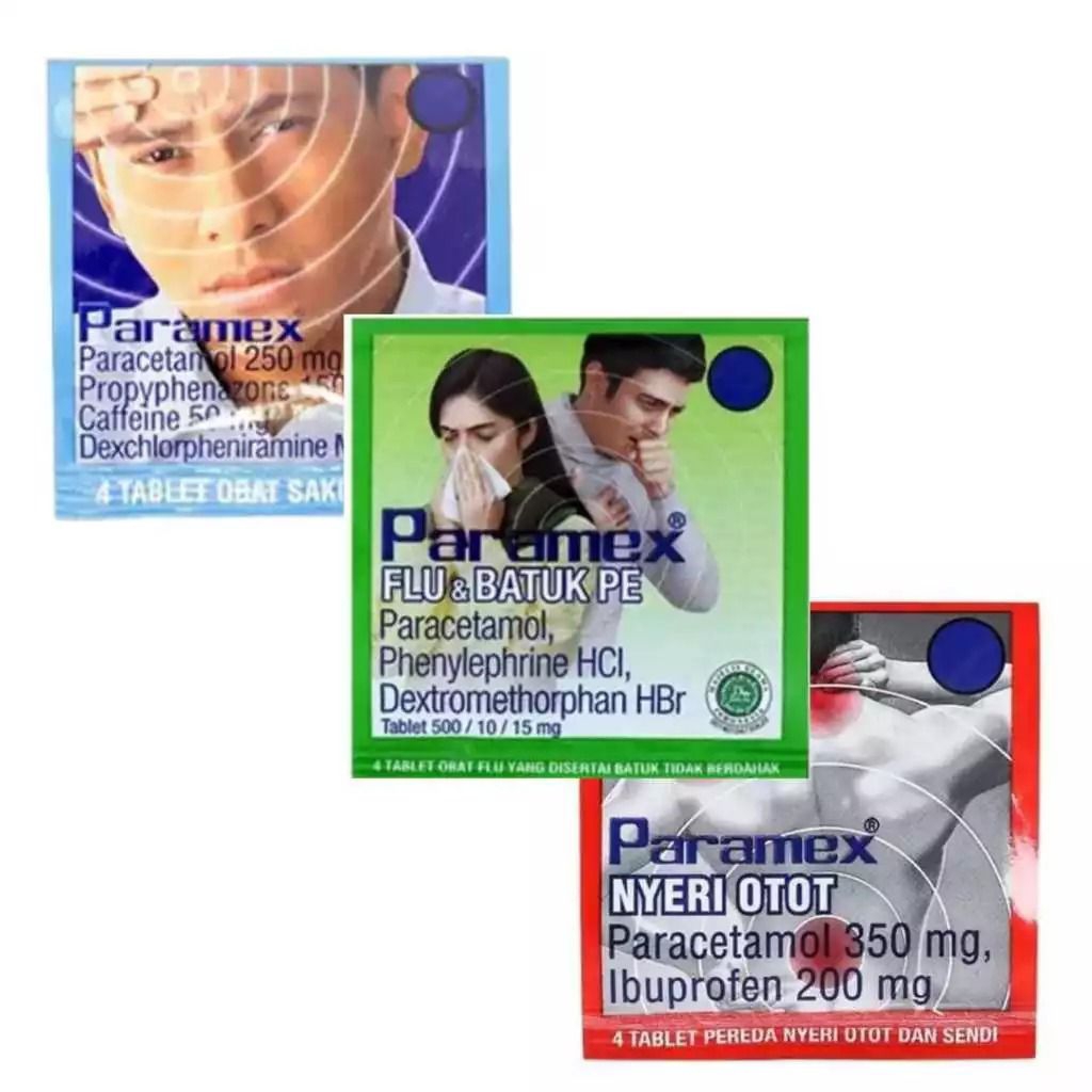 PARAMEX SAKIT KEPALA | PARAMEX NYERI OTOT | PARAMEX FLU DAN BATUK