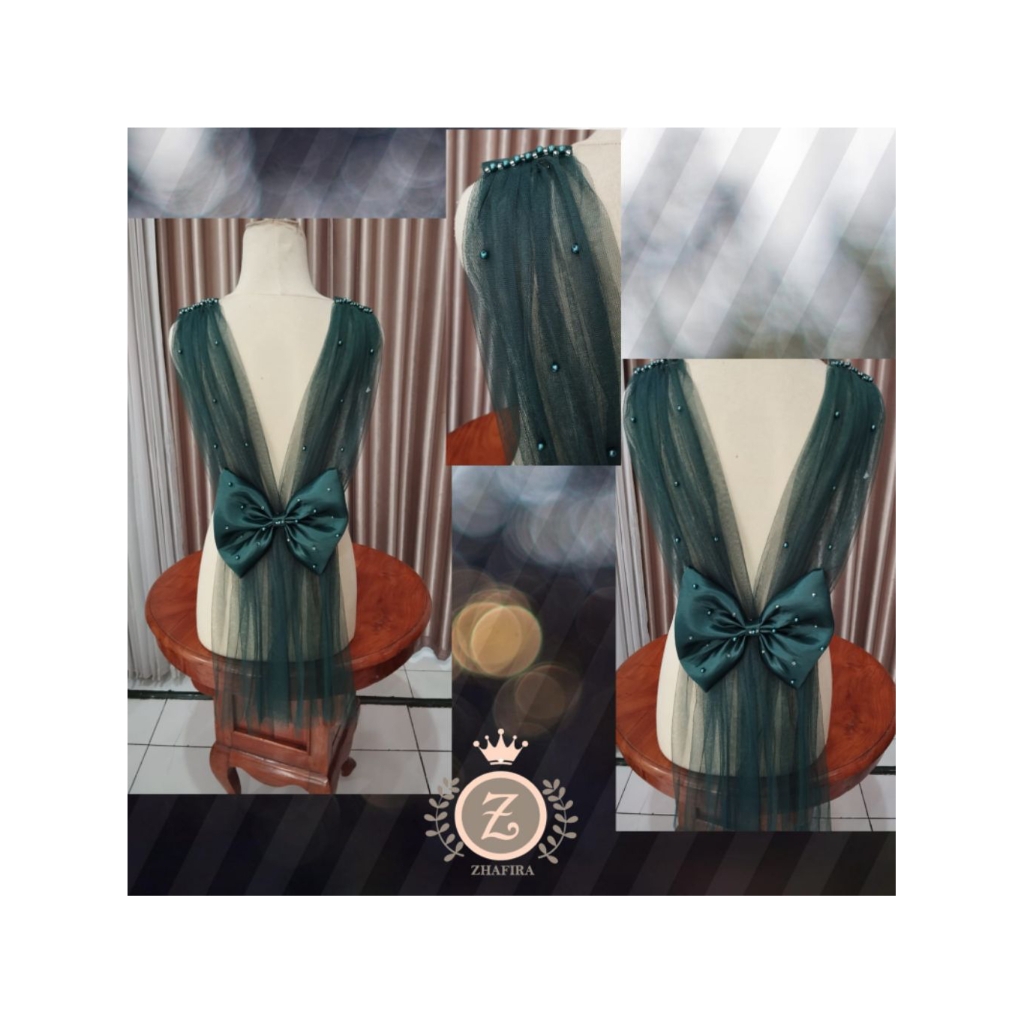 HIASAN BAHU PITA /HIASAN PUNDAK PITA/HIASAN SLENDANG BELAKANG PITA KEBAYA/SAYAP PITA KEBAYA KANAN KI