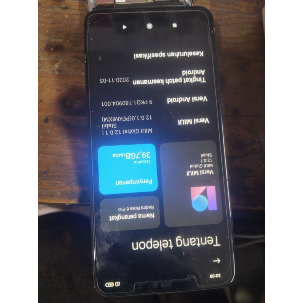 lcd redmi note 6 pro ori copotan tested
