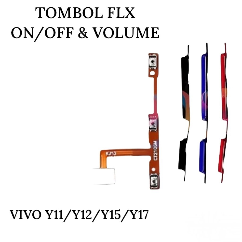 Flexible On Off Volume Vivo Y11 Y12 Y15 Y17 Original – Tombol Power Saklar Volume Button Sparepart H