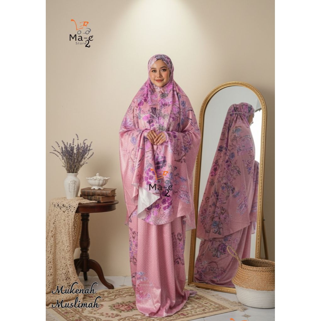 Mukena Dewasa Motif Prayer Elegan Terbaru