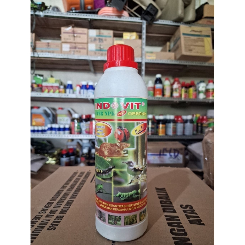 PUPUK INDOVIT SUPER NPK PLUS 500 ML - PUPUK ORGANIK CAIR