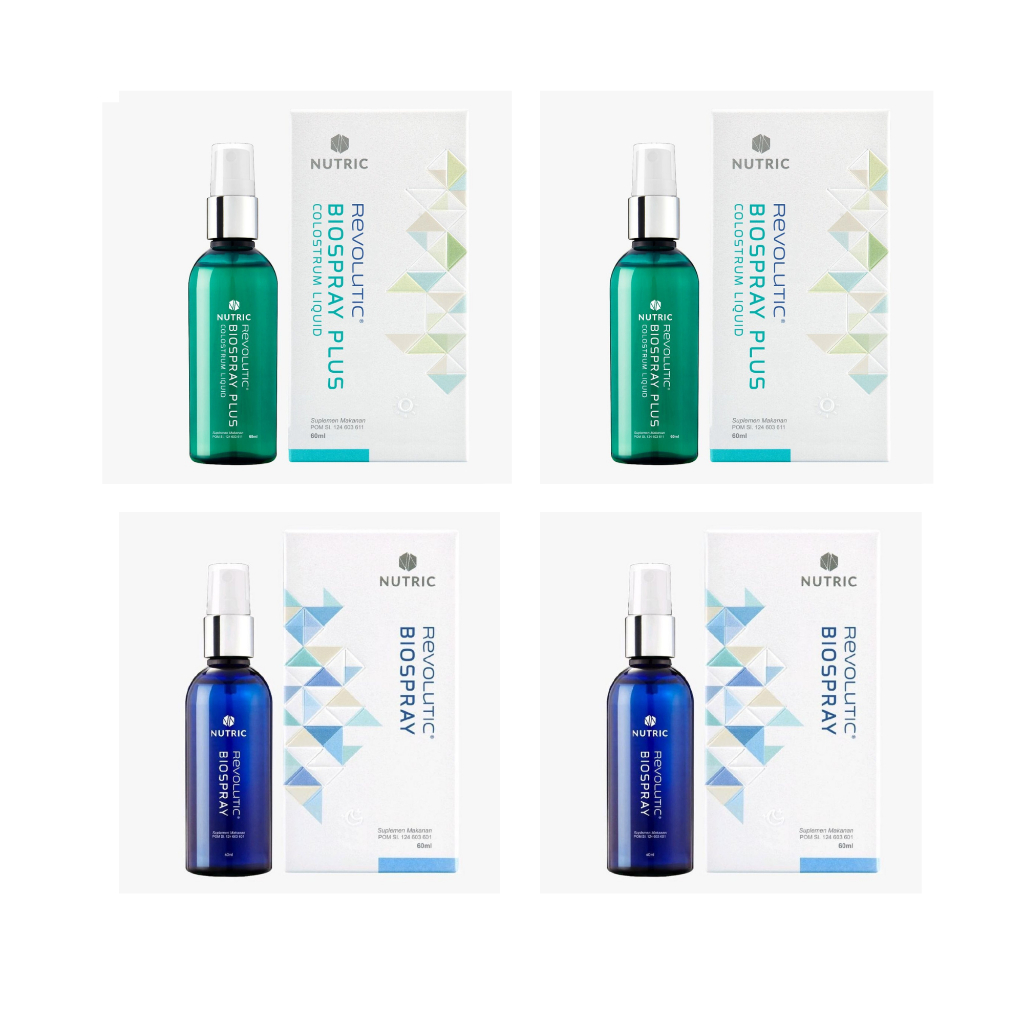 2 PASANG ( 2 BIOSPRAY PLUS HIJAU DAN 2 BIOSPRAY REG BIRU ) 100% ORIGINAL
