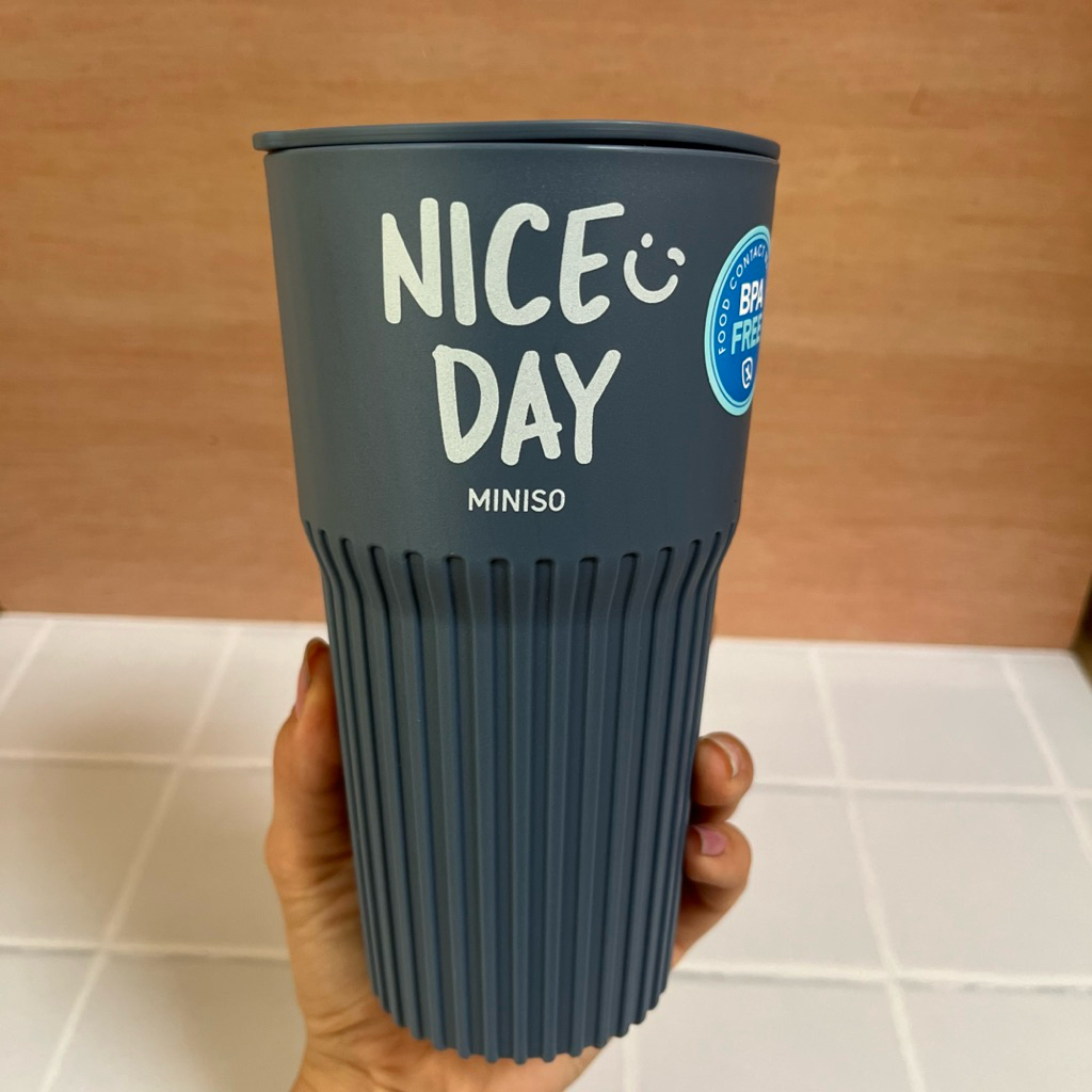 COD Gelas Kopi MINISO COFFEE Cup Graffiti Series Gelas Minum MINISO Gelas Plastik MINISO