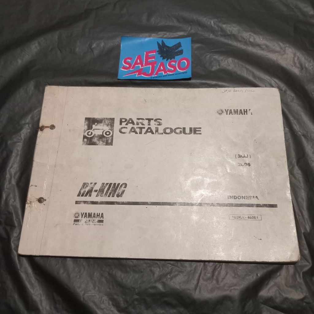 buku parts catalogue part katalog yamaha rx king 2006 original