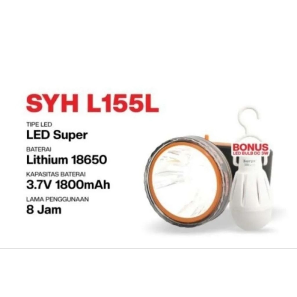 Senter Kepala Surya L155L 15 Watt