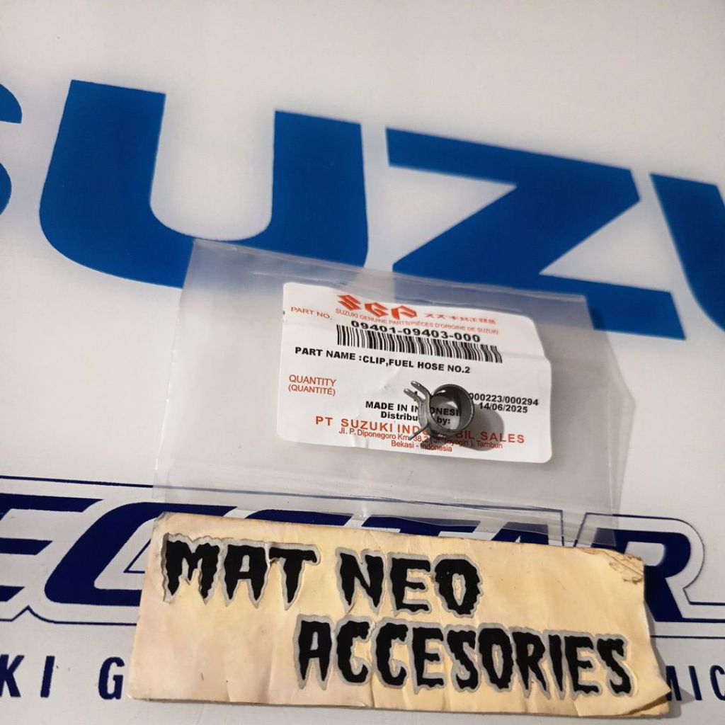 CLAMP KLEM SELANG BENSIN SPIN SKYWAVE SATRIA FU 150 SMASH SHOGUN SATRIA 2TAK ORIGINAL SGP 09401-0940