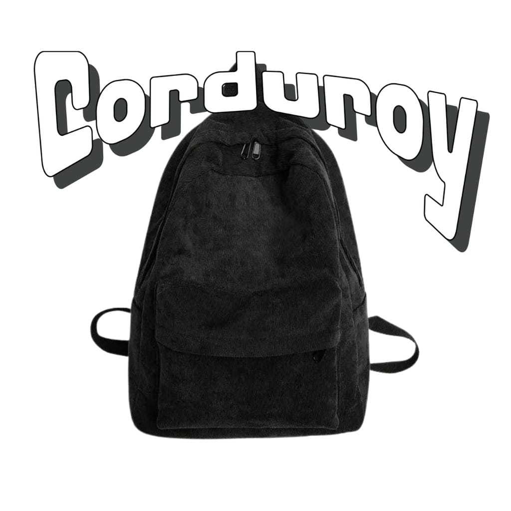 Tas Ransel Corduroy Bagpack Corduroy Tas Sekolah Corduroy