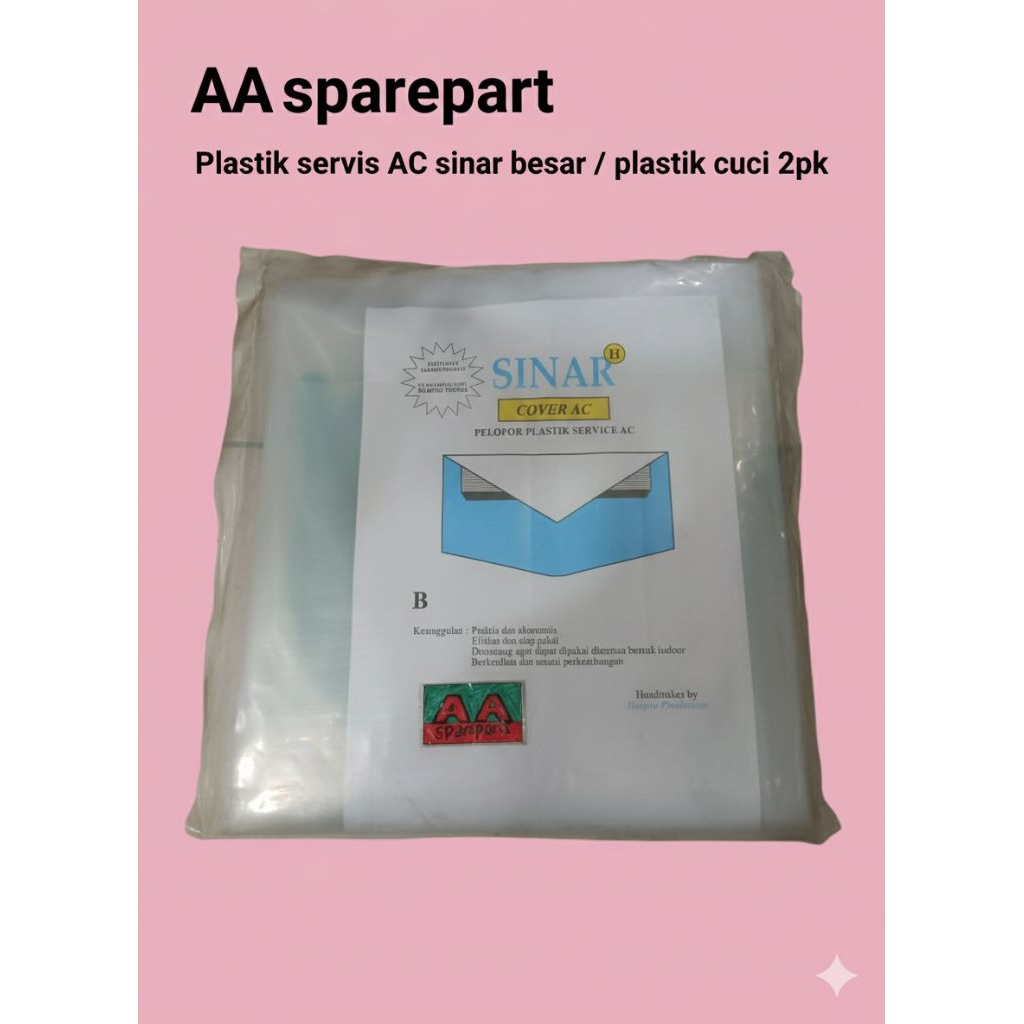 PLASTIK CUCI AC SERVICE  2PK | COVER AC PLASTIK SERVICESINAR /PLASTIK SUPER TEBAL