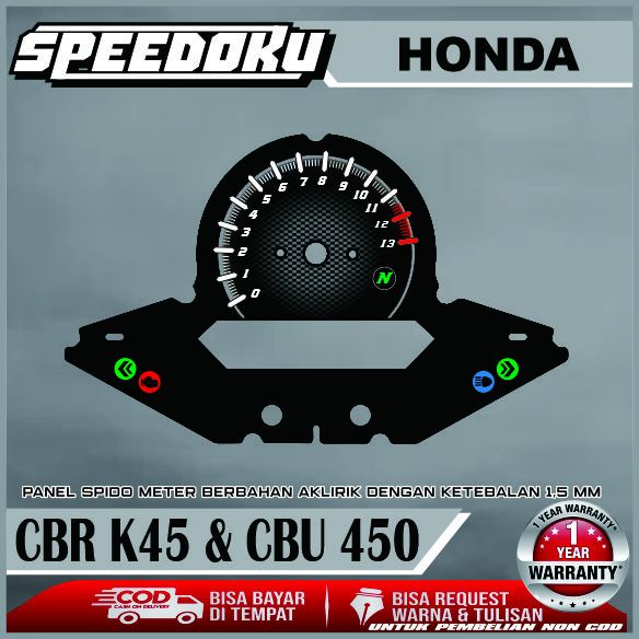 PAPAN SPEEDOMETER CUSTOM CBR K45 & CBU 250