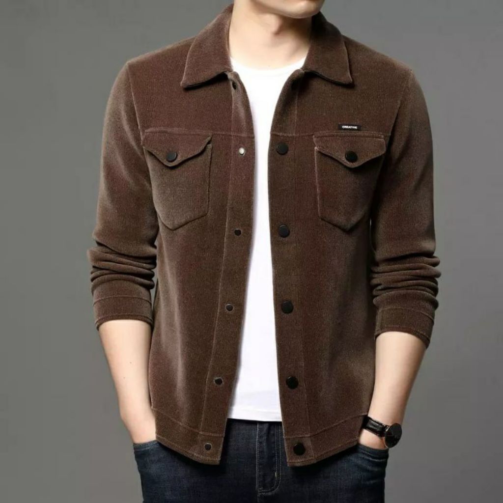 SHACKET JAKET PREMIUM FLEECE TEBAL DISTRO JAKET KEMEJA