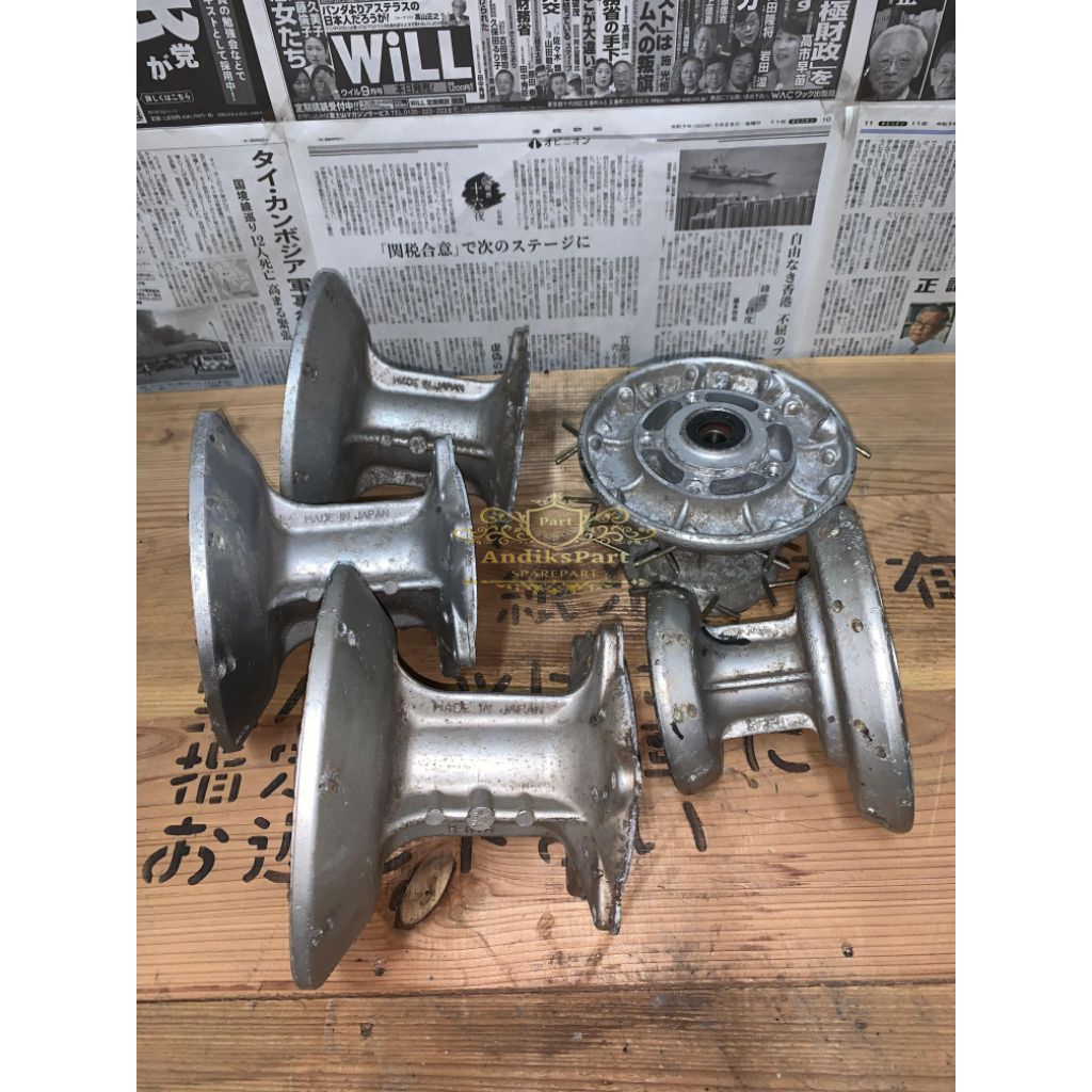 Tromol KLR 650 original copotan/ Tromol belakang set napgir Pnp arm kaze original