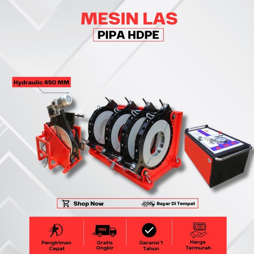 Mesin Las Pipa Hdpe 630/315mm(12"-24")Mesin Las Pipa Hdpe