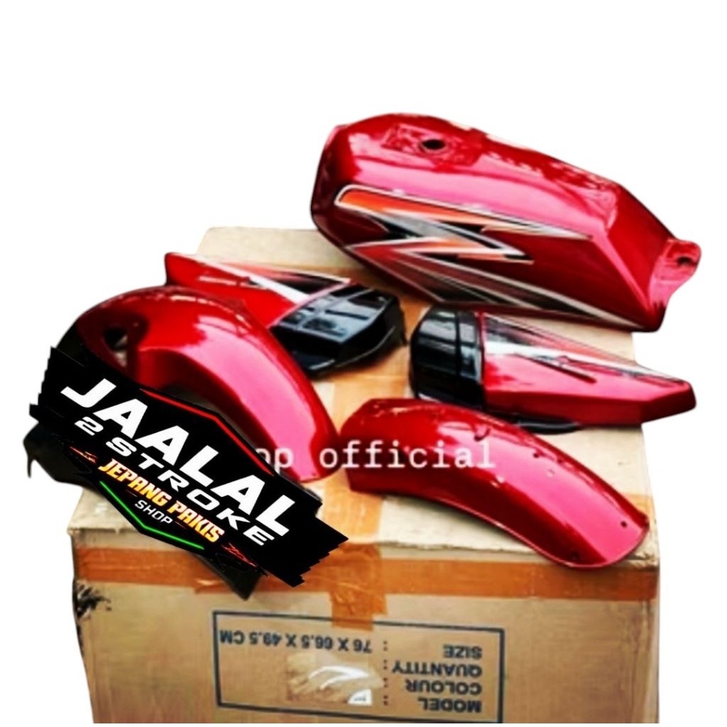 PAKET BODY BODI YAMAHA RX KING NEW RX K TAHUN 2003 WARNA HIJAU BOTOL IJO MERAH MARON MARUN HITAM BIR