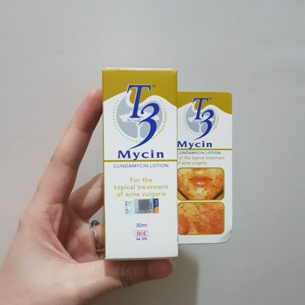 T3 mycin lotion 30ml original malaysia obat jerawat ampuh