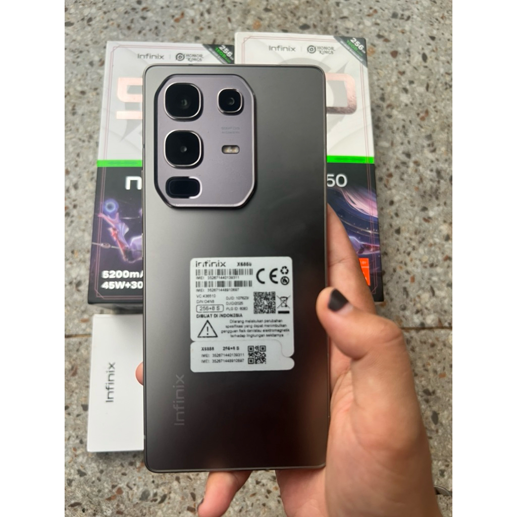 infinix note 50 ram 8+8 internal 256 second pribadi
