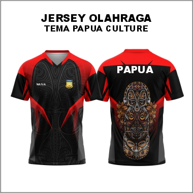Kaos Jersey Fullprint PAPUA CULTURE Milano Premium