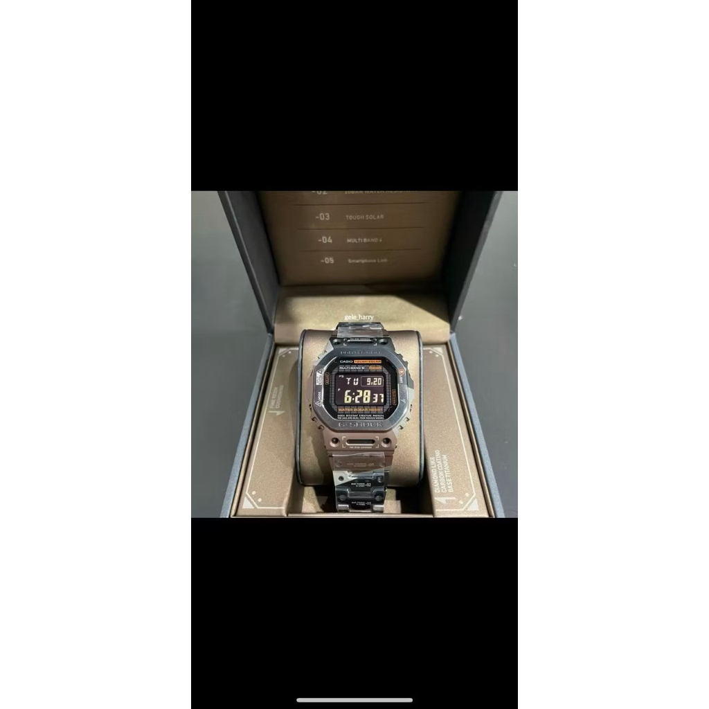 Casio Gshock GMW B5000TVB-1DR / GMWB5000TVB-1 Titanium Virtual Armor