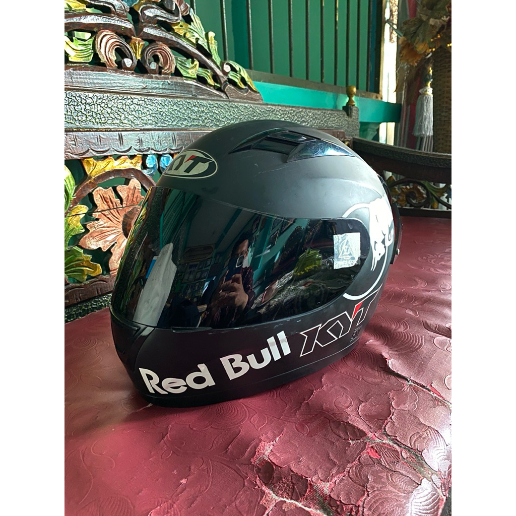 helm kyt redbull full face second keren