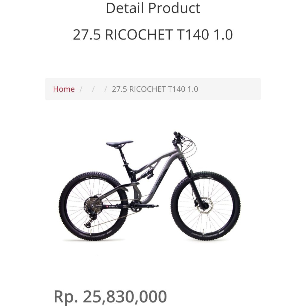 Sepeda Thrill Ricochet 1.0 T140 th 2021