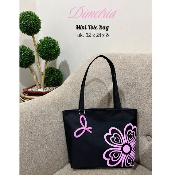 DIMETRIA Tas Kecil Tote Bag Mini Tas Kuliah Mini Tote Bag Tas Jinjing Tote Bag Wanita Tas Jinjing Mi