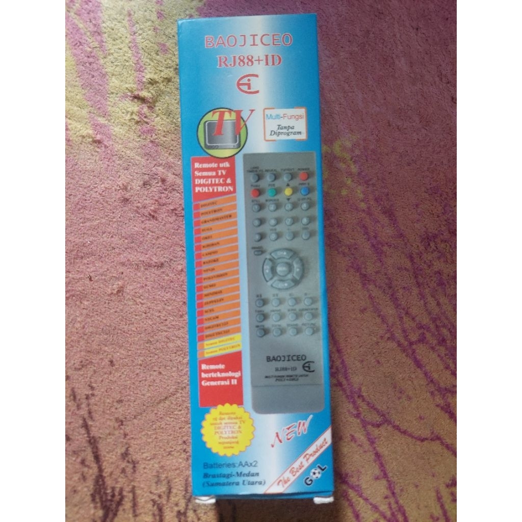 Remote TV Polytron tabung ori RJ-88