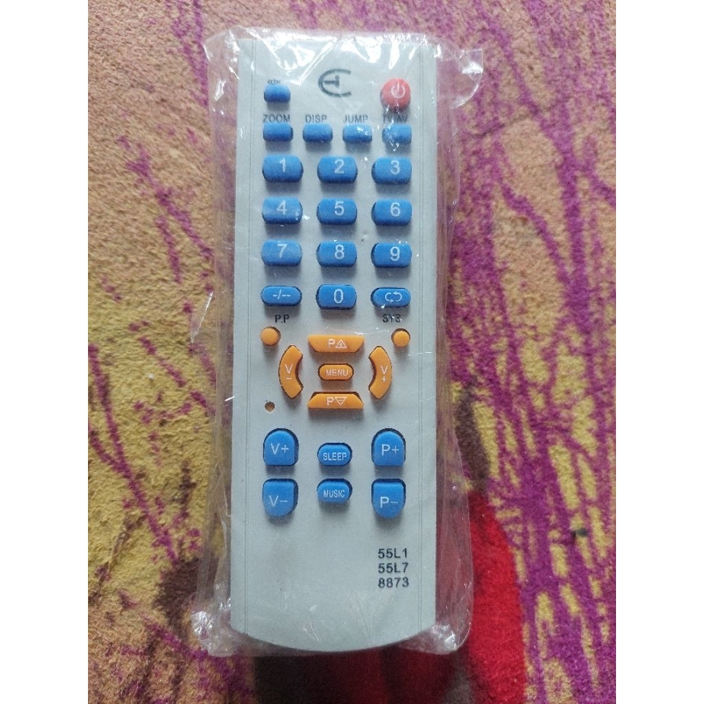 Remote TV CINA / TV Ganti Mesin