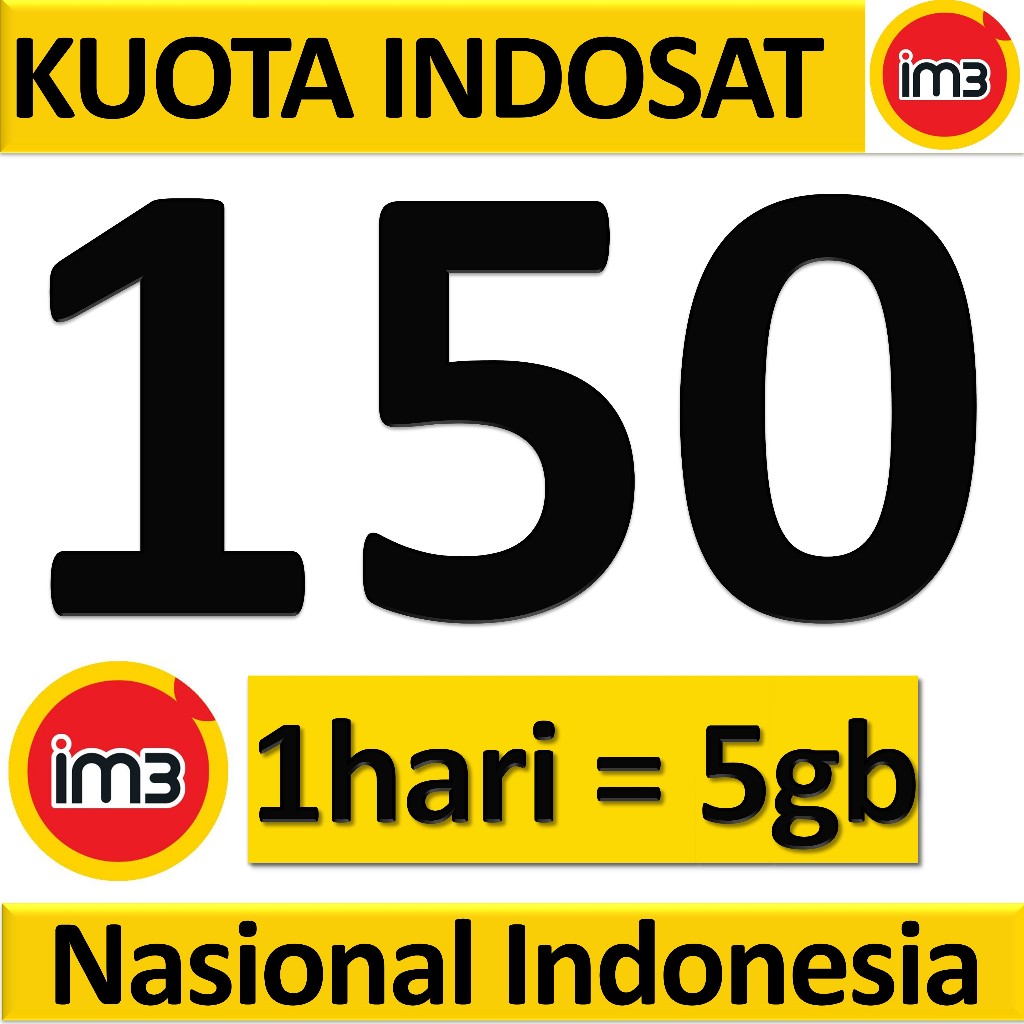 kuota im3 100gb 28hari indosat freedom 100 gb isat 150gb 150