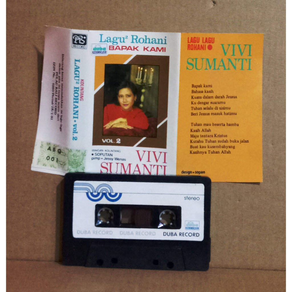 VIVI SUMANTI - LAGU LAGU ROHANI - Kaset