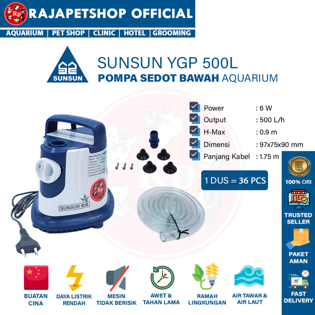 ( POMPA CELUP ) SUNSUN YGP SERIES  POMPA AIR CELUP KOLAM AQUARIUM