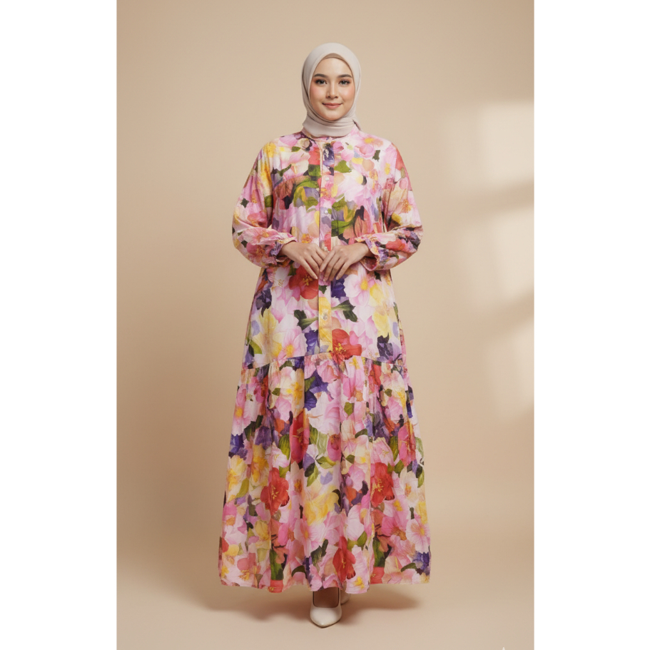 Gamis rayon Jumbo/ Dress Muslim wanita / Maxy dress muslim/ Gamis Wanita terbaru/ Gamis Wanita Jumbo