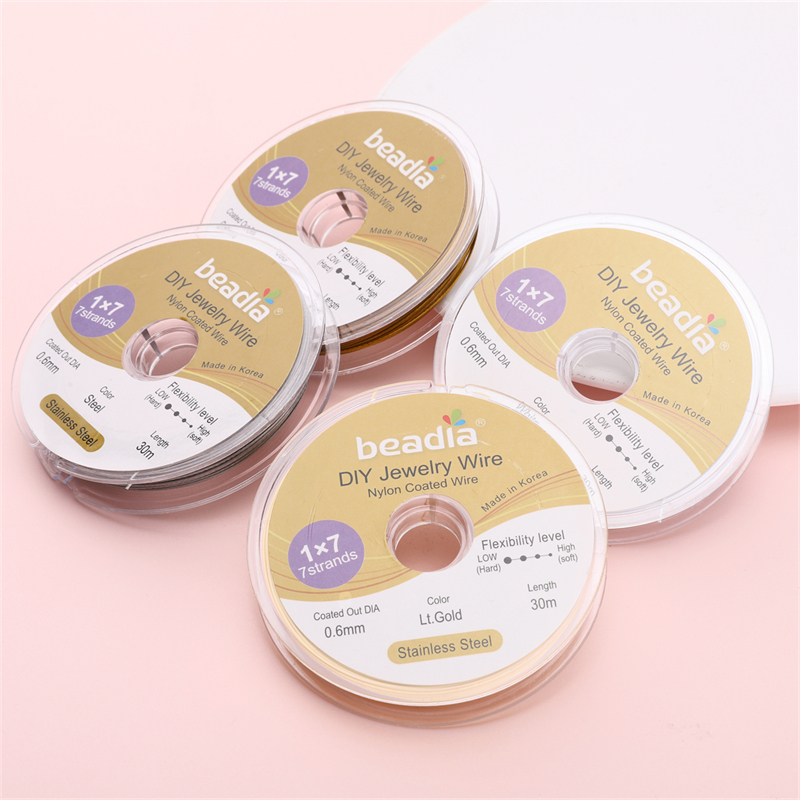 Tali Berkualitas Kawat Emas 304 Stainless Steel Buatan Korea - Anti Pudar untuk Meronce Gelang DIY d