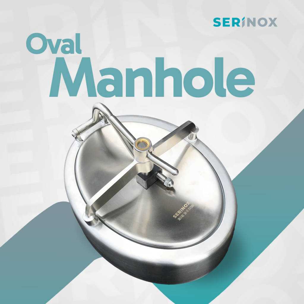Sanitary Oval Manhole Cover Stainless Steel/Tutup Akses Tangki Sanitary//sanitary manhole/food grade
