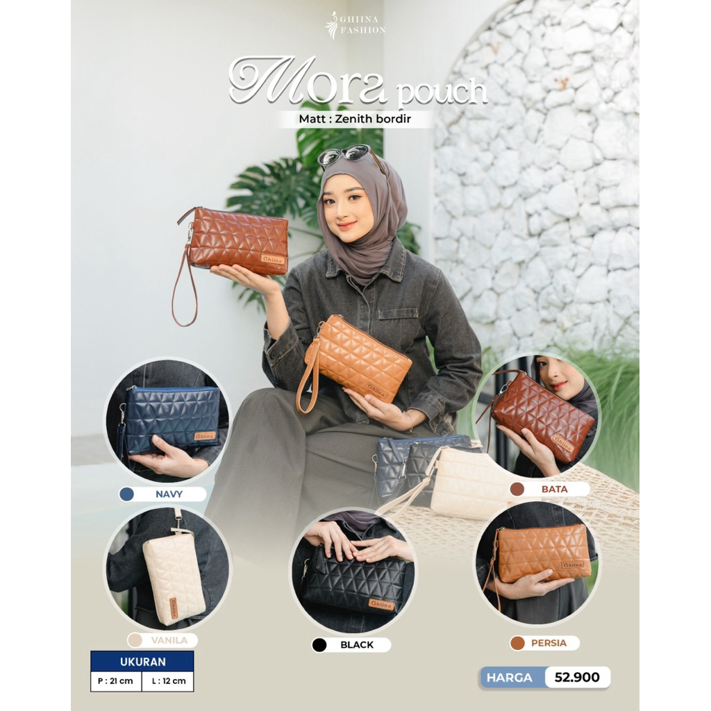 MORA POUCH, tas ghiina, pouch ghiina, ghiina fashion