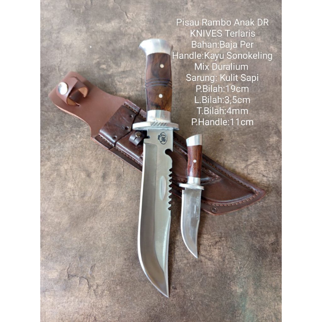 Pisau Rambo Anak DR KNIVES