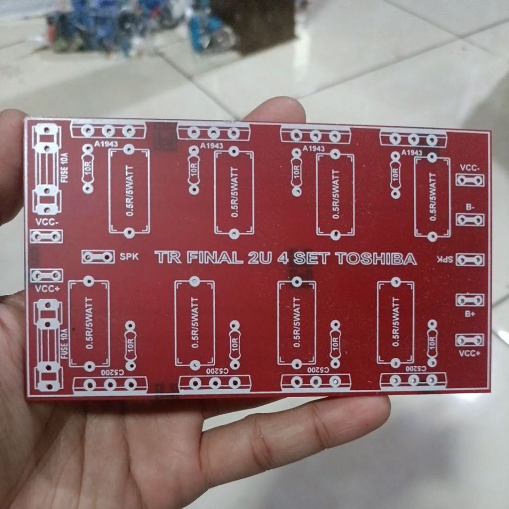 Pcb Tr final 2U 4 set Toshiba 13 x 7.5cm Pcb final 4set Toshiba 2u