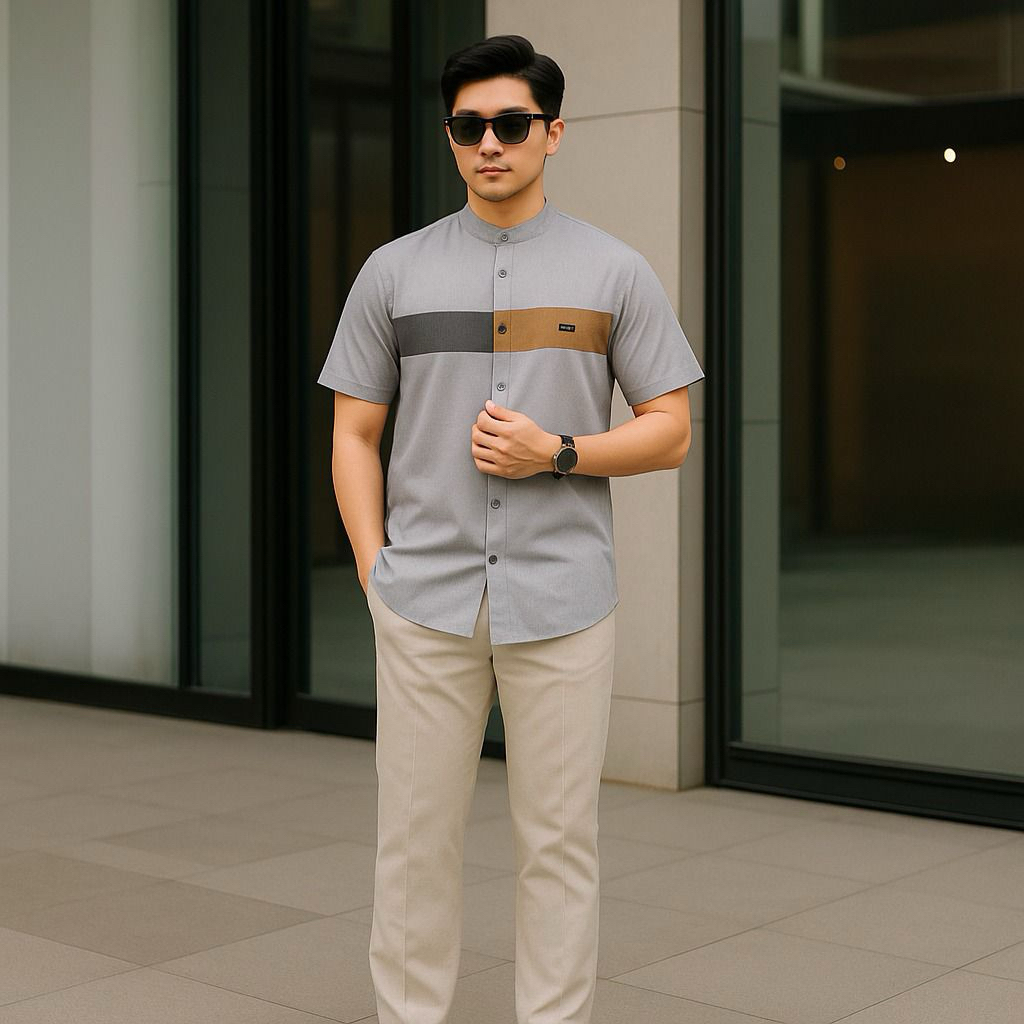 Baju Koko Pria Muslim Kombinasi Terbaru 2026